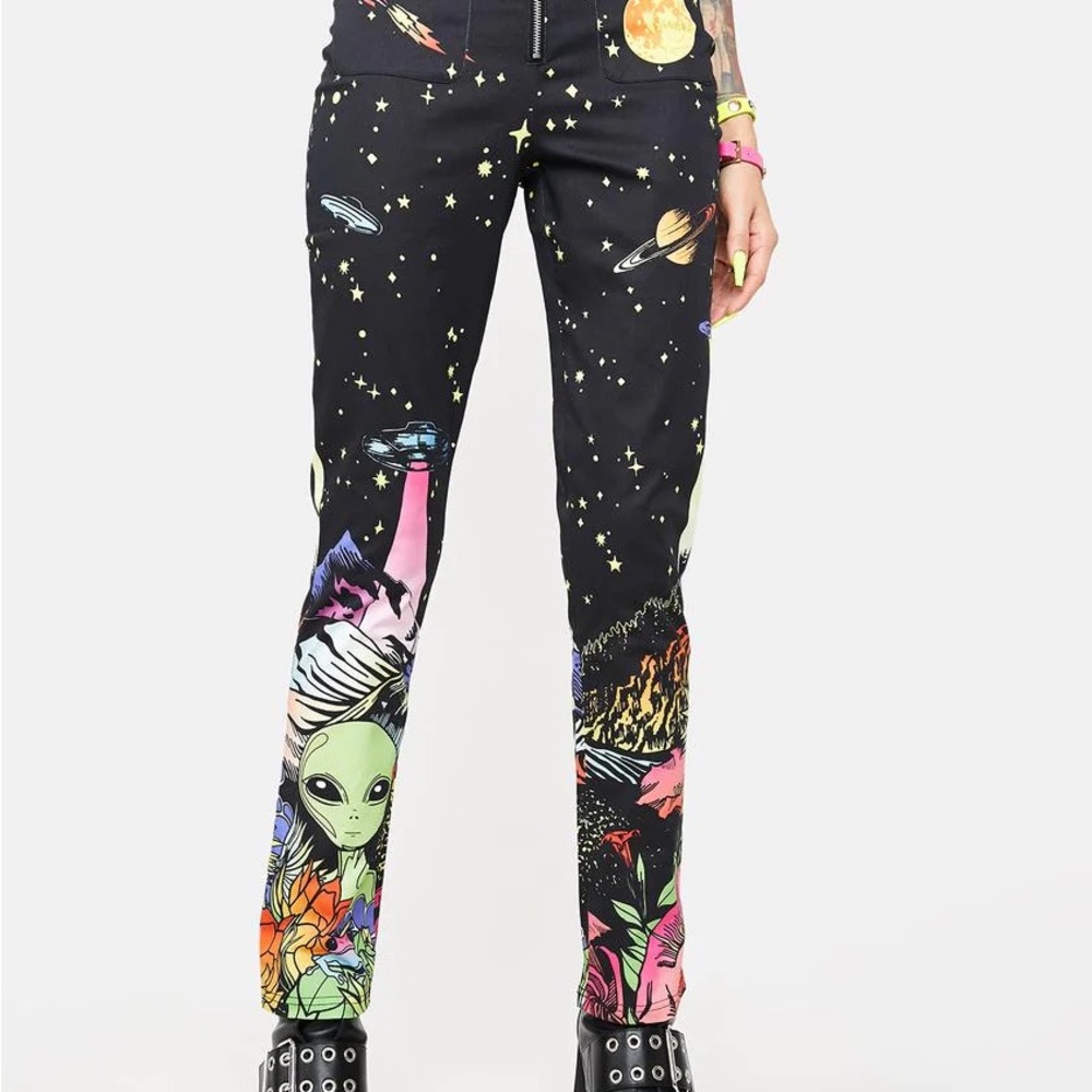 Dolls Kill Ethereal World Graphic Pants